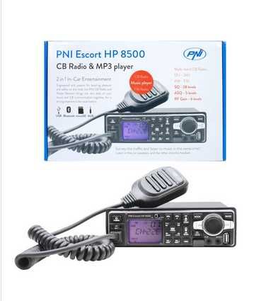 Statie radio CB si MP3 player PNI Escort HP 8500 ASQ+casti cu microfon