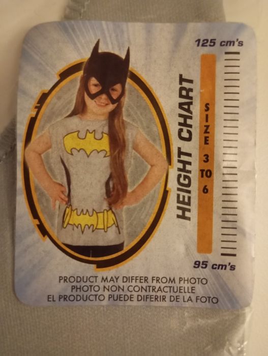 Costum super hero batgirl pentru 3-6 ani