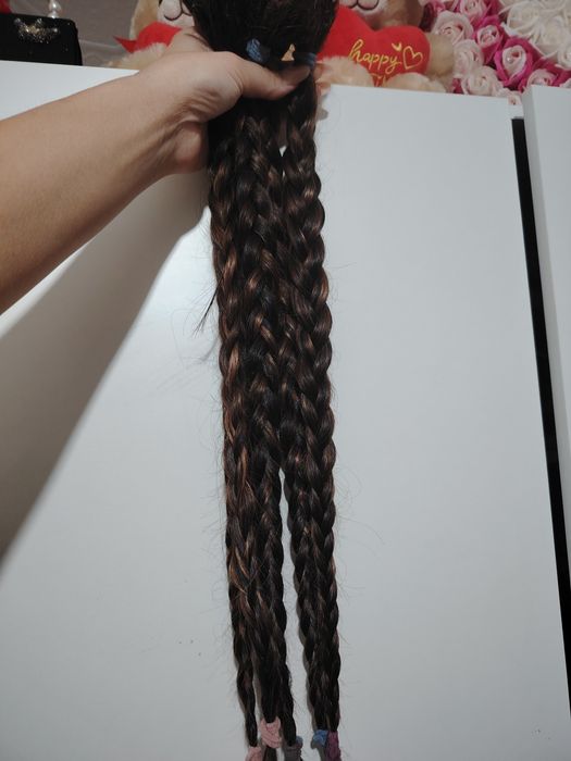 Vând extensii din par natural Brown Caramel (prindere cheratină)
