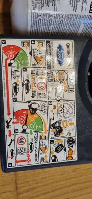 Compresor auto 12V cu soluție Ford  Mondeo Galaxy Citroën Peugeot