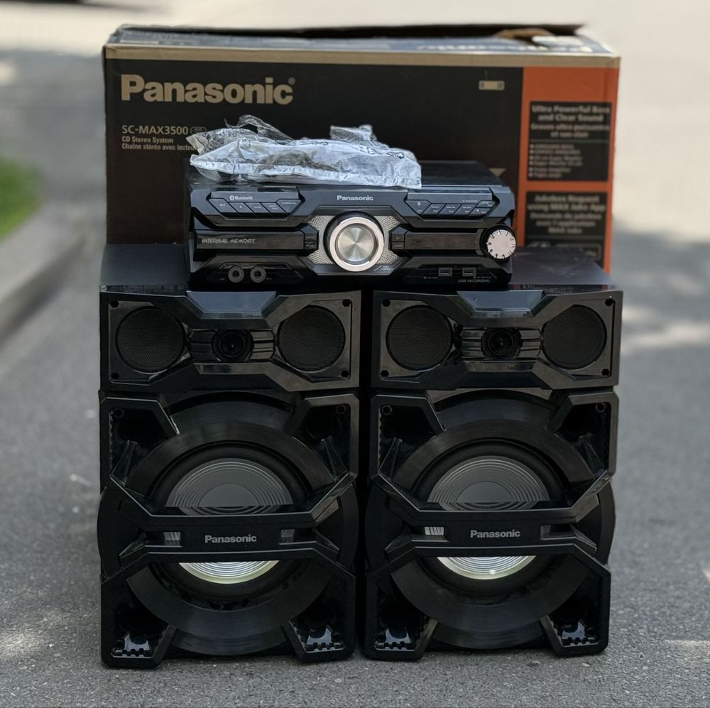 ГАРАНЦИОННА!!! Аудио система PANASONIC SC-MAX3500EK, 2400 W, Bluetooth