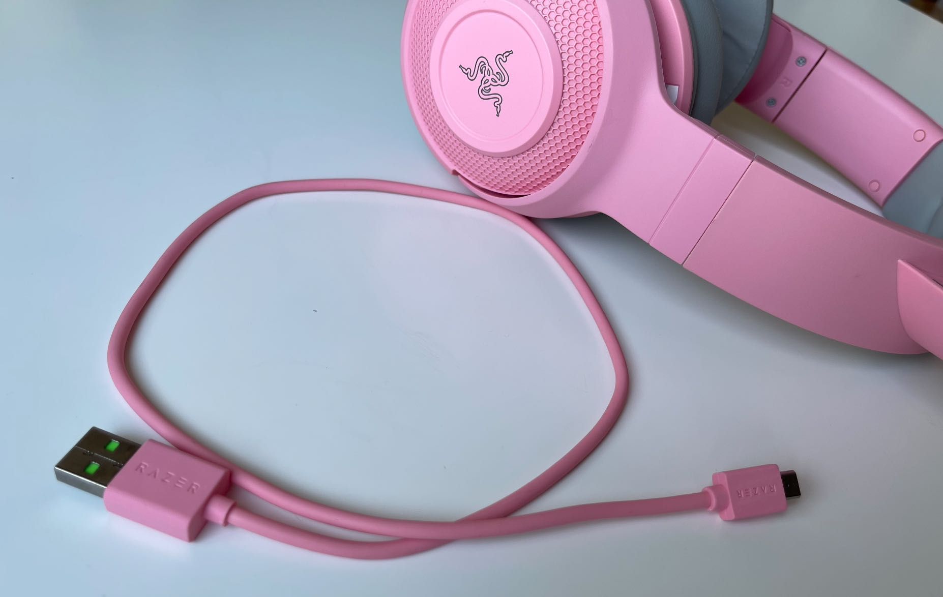 Гейминг слушалки Razer - Kraken BT Kitty Edition, розови