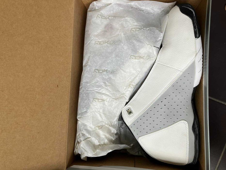 Vintage Reebok баскетболни обувки, мъжки, чисто нови, бяла кожа, 42 н.
