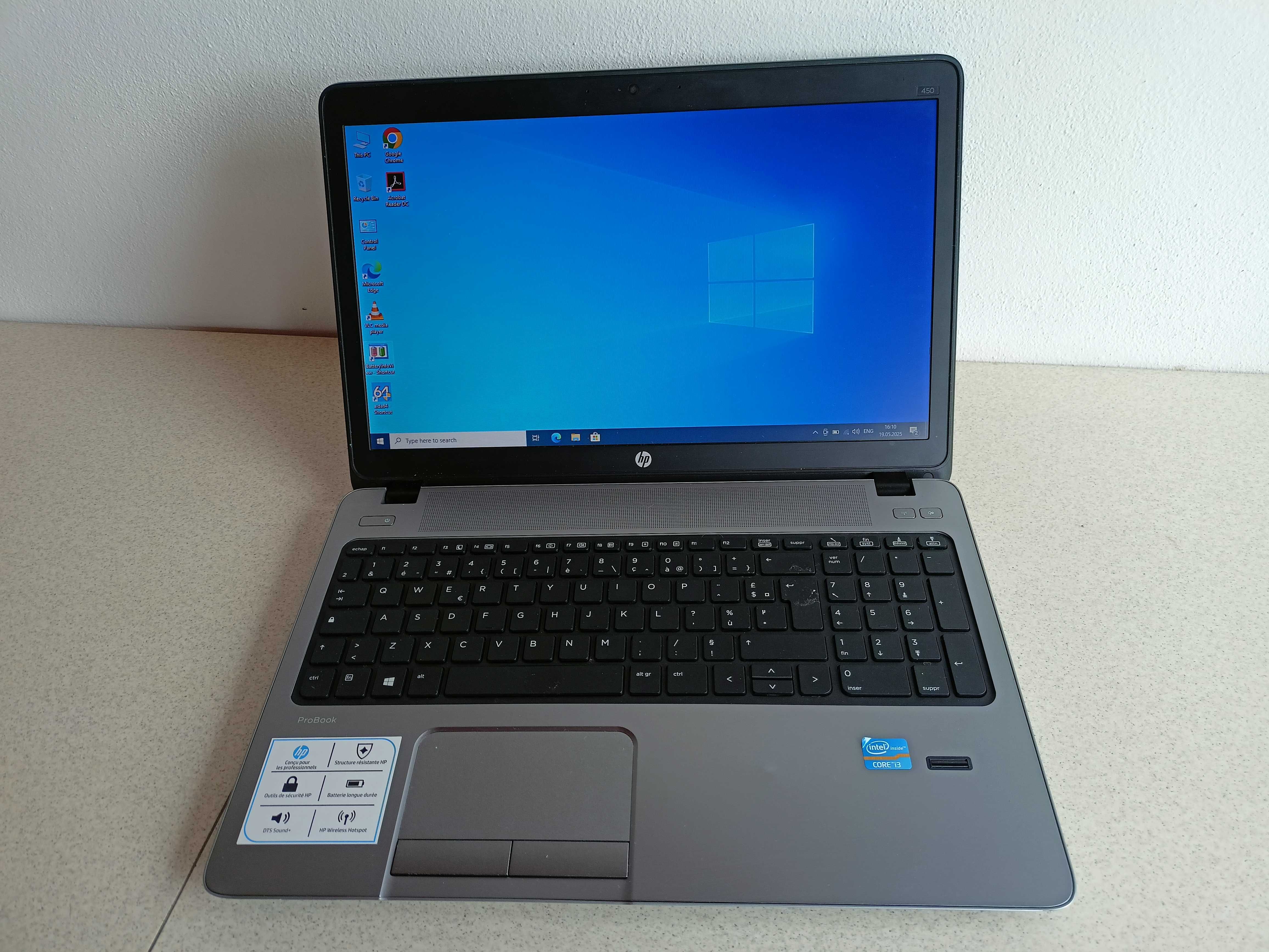 Laptop HP 450-G2 display 15,6 proc i3-3120m ram 8gb SSd240