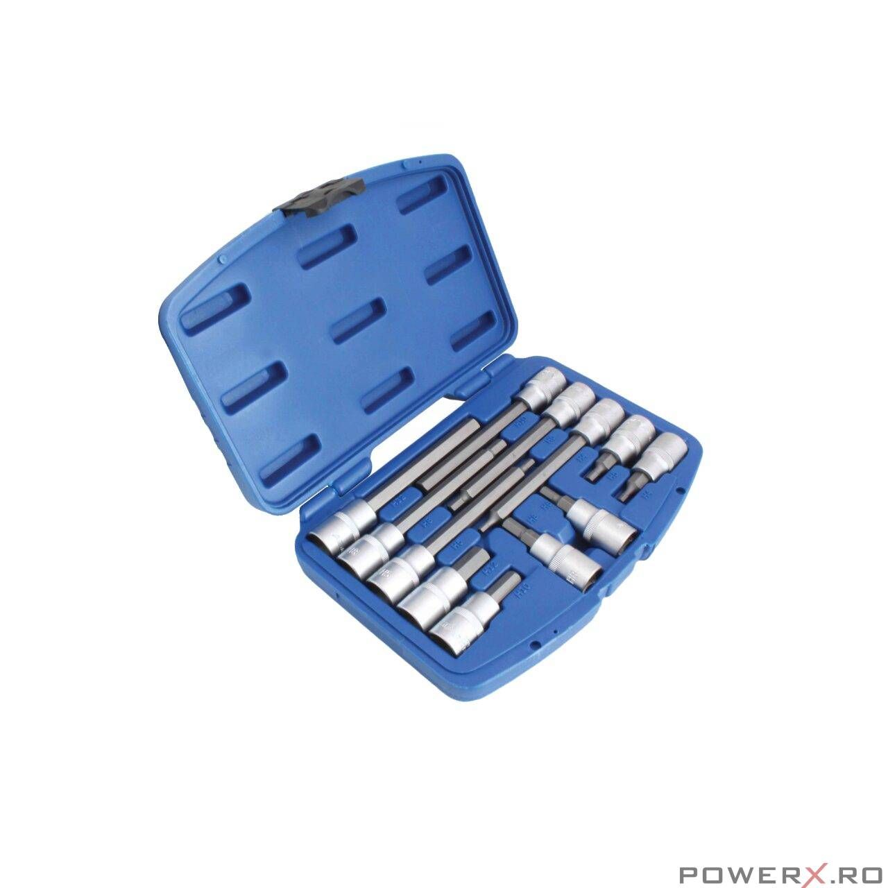 Set chei hexagonale, imbus, 4-12 mm, 1/2", 12 piese, Asta