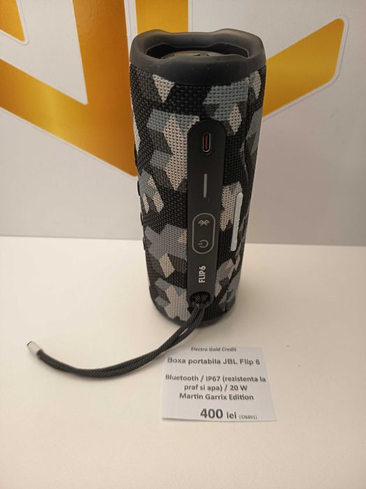 Boxa portabila JBL Flip 6 Martin Garrix Bluetooth/IP 67/20W ID8891