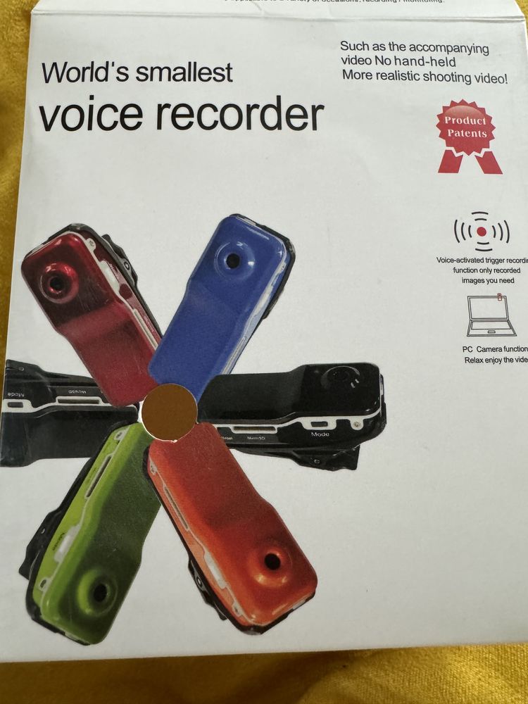 Mini camera voice recorder