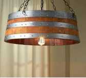 lustra rustica butoi rotunda