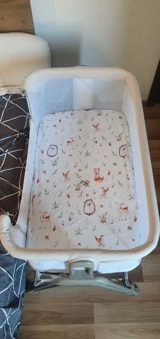 Pătuț co-sleeper Lionelo Luna, 2 în 1