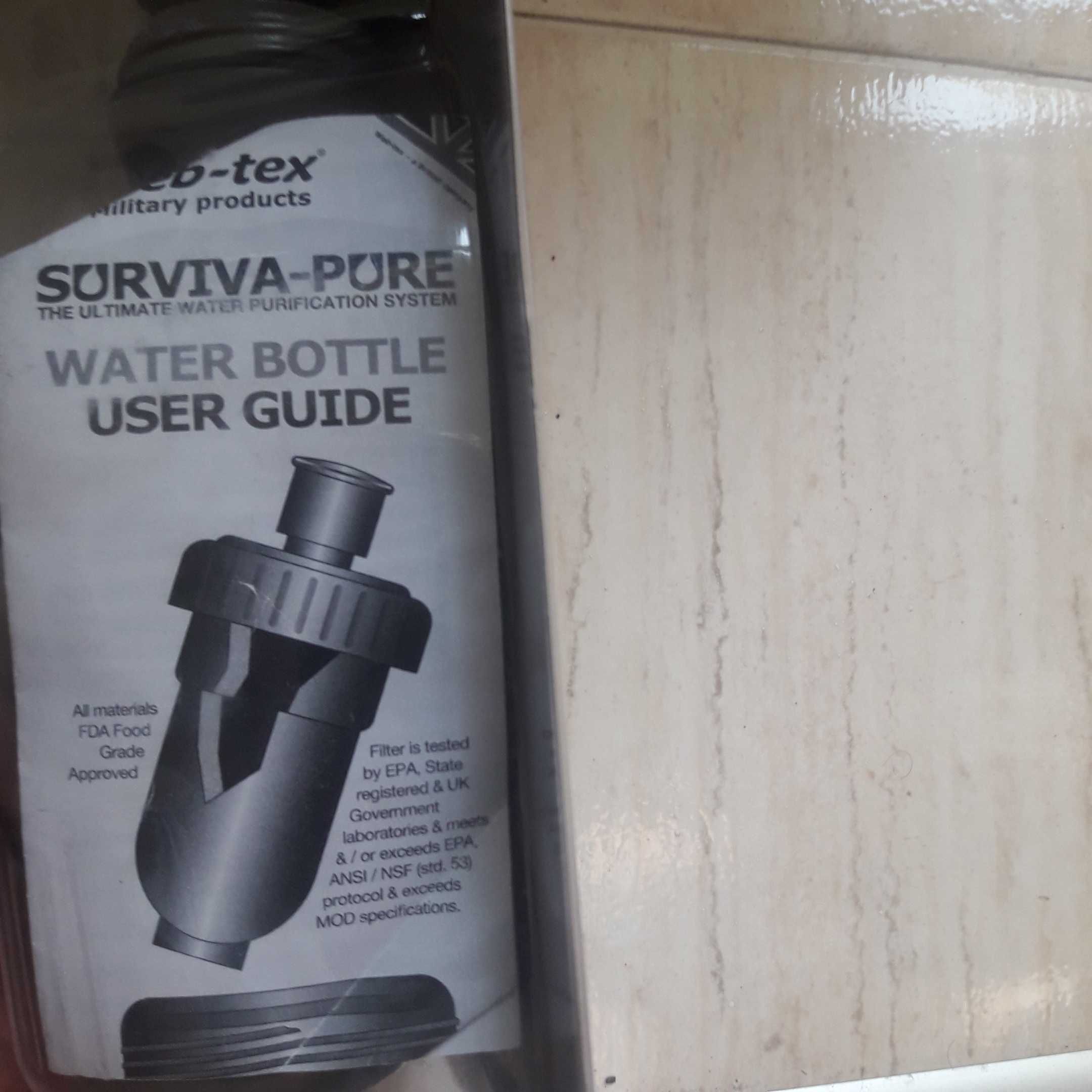 Web teх Surviva Pure  филтърна бутилка за вода