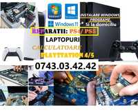 Reparatii Playstation/PS4/Laptop/Calculatoare/PC/Instalare Windows