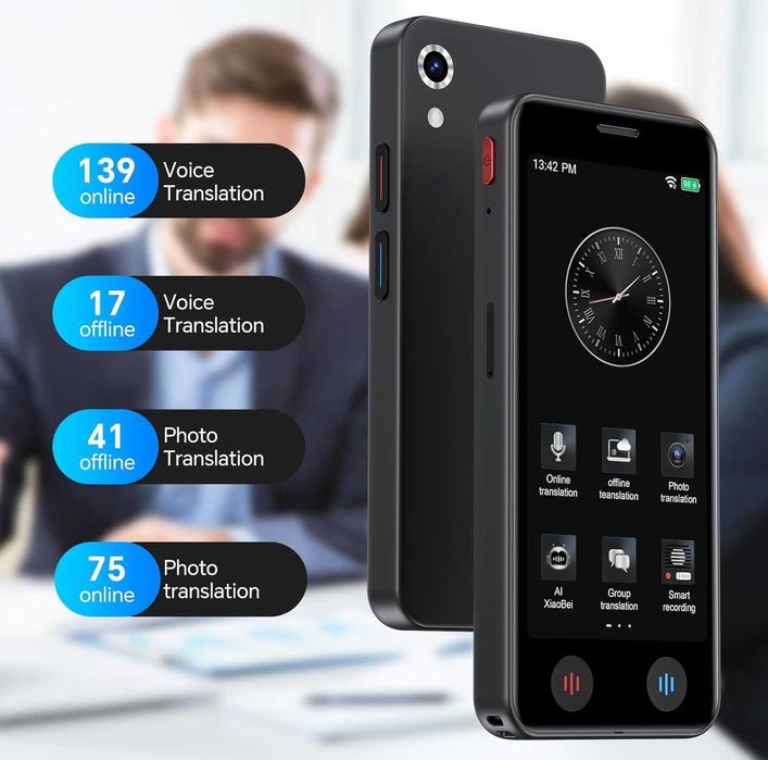 Translator Vocal Instant cu Ecran 5 Inch si 139 Limbi