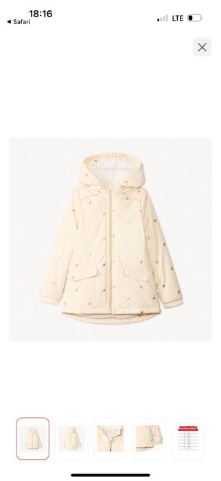 Orchestra новый Плащ теплый на девочку