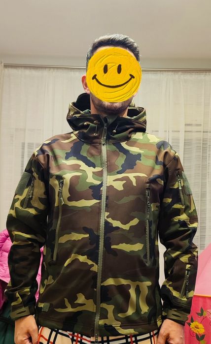 Jacheta army impermeabila, căptușită toamna/primăvară