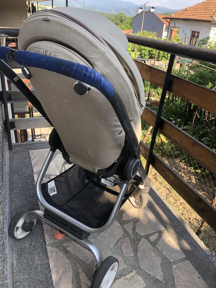 Бебешка/детска количка stokke (зимен и летен кош 2 в 1,столче за кола)