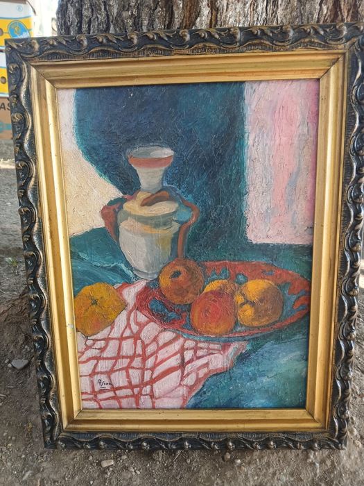 Tablou vechi, ulei, semnat, autor cotat.