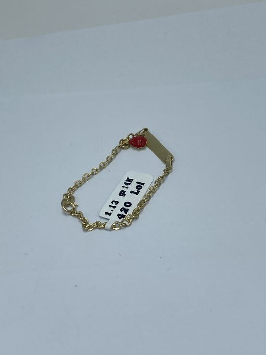 Bratarică copii aur 14k 1.13g 12cm #45699