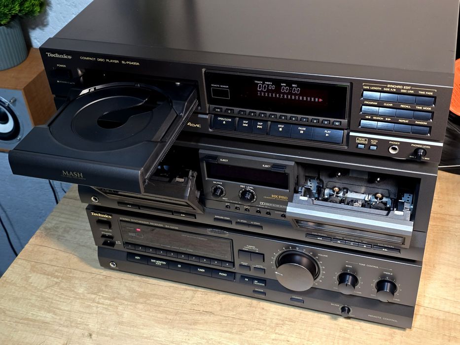 Linie audio TECHNICS, dublu deck, receiver ,cd player ,hifi vintage