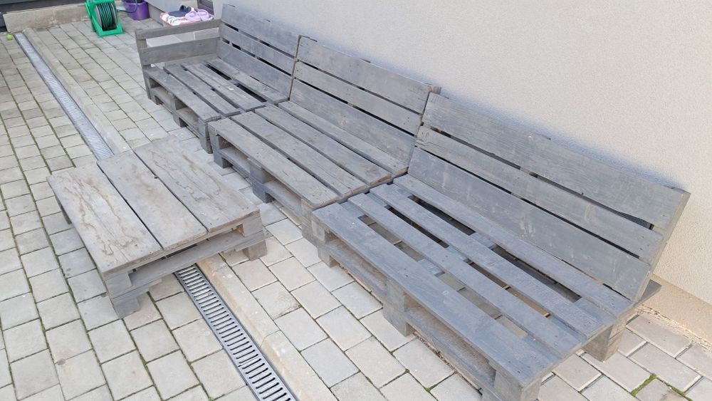 Vand mobilier terasa lemn