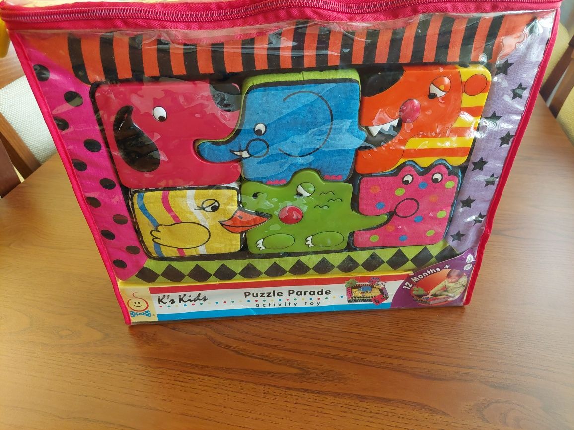 Set cuburi textile moi K's Kids Puzzle