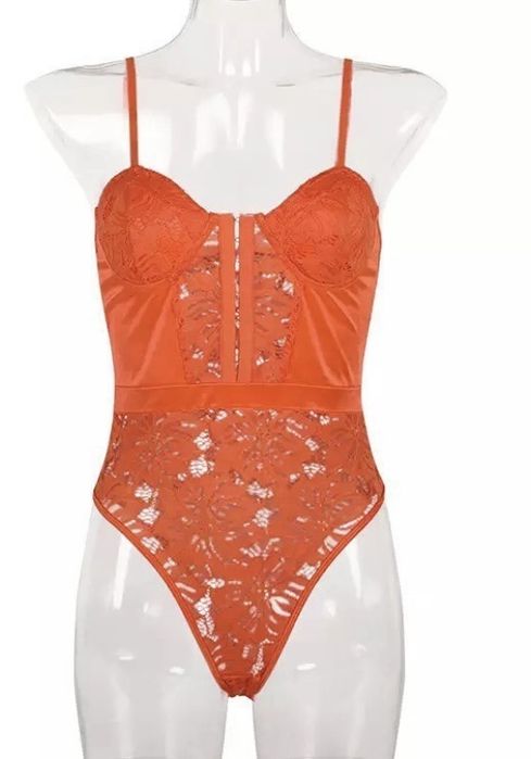 Body nou dantela portocaliu s