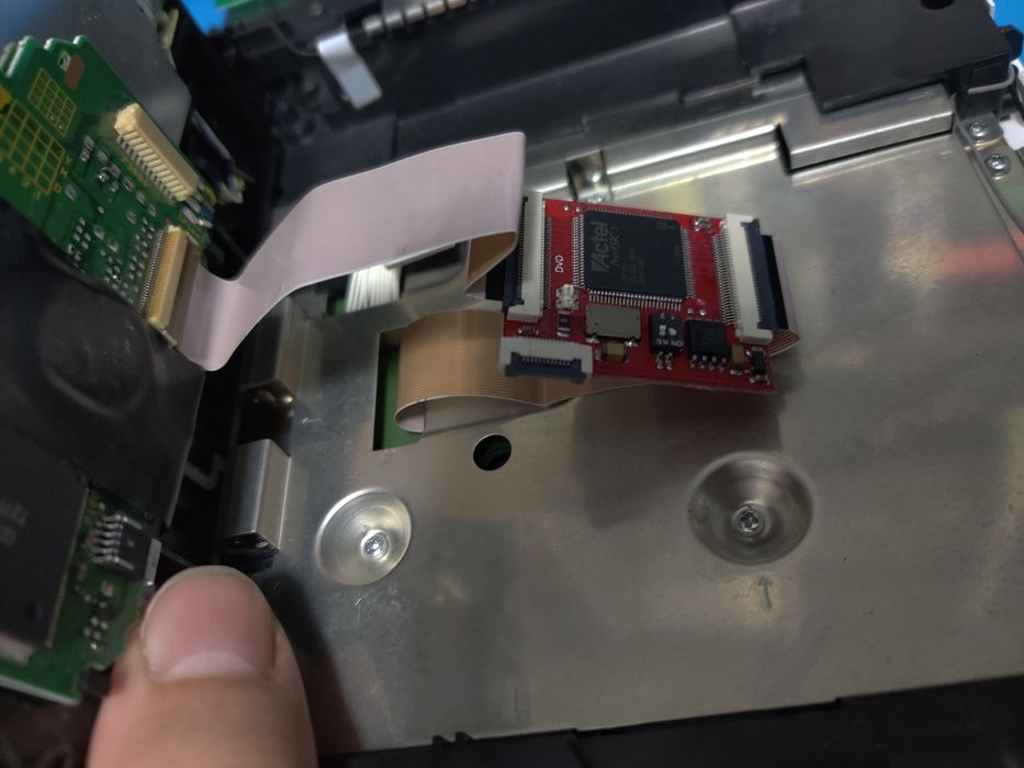 Nintendo wii modat cu cip cu adaptor HDMI