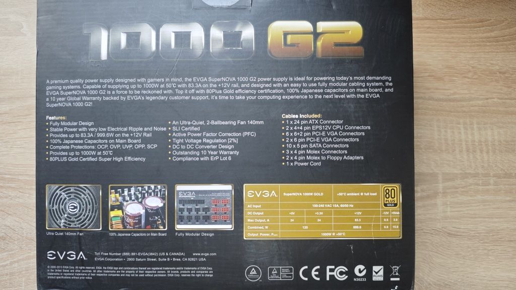 EVGA G2 1000w GOLD