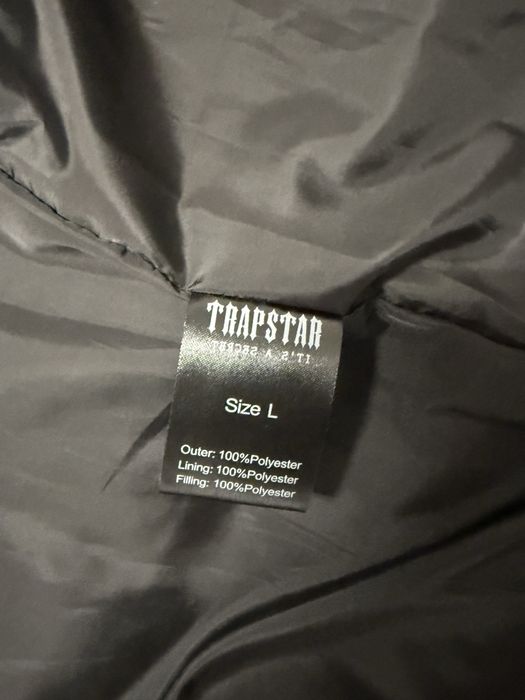 Trapstar Irongate Detachable Hooded Puffer Jacket Black