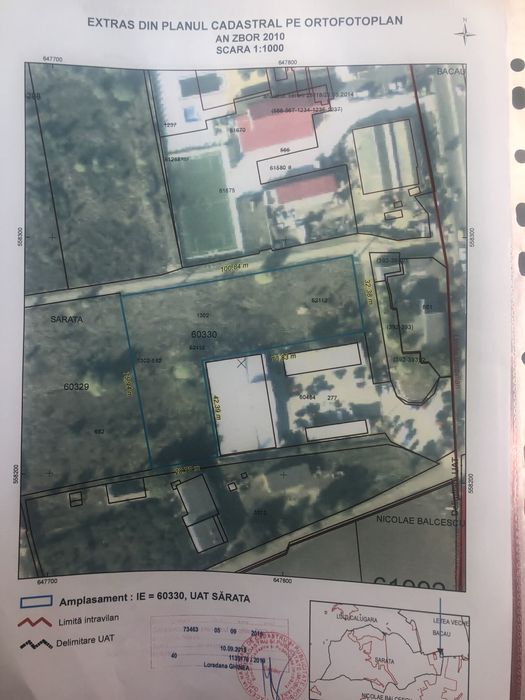 Proprietar, 2 loturi teren , 8000+2000 mp curti -constructii