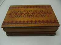 оф.6496 стара дървена кутия - табакера