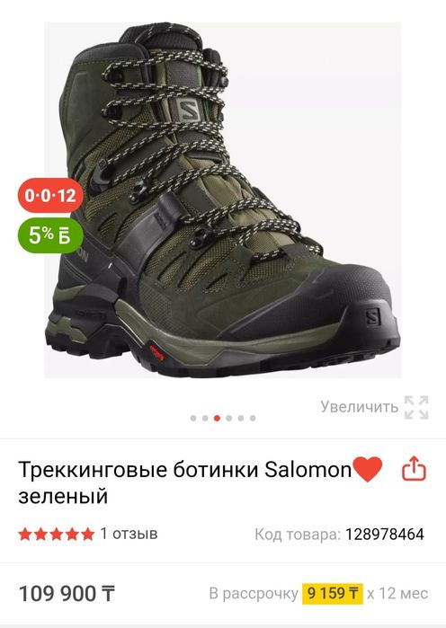 Salomon, зеленный оригинал