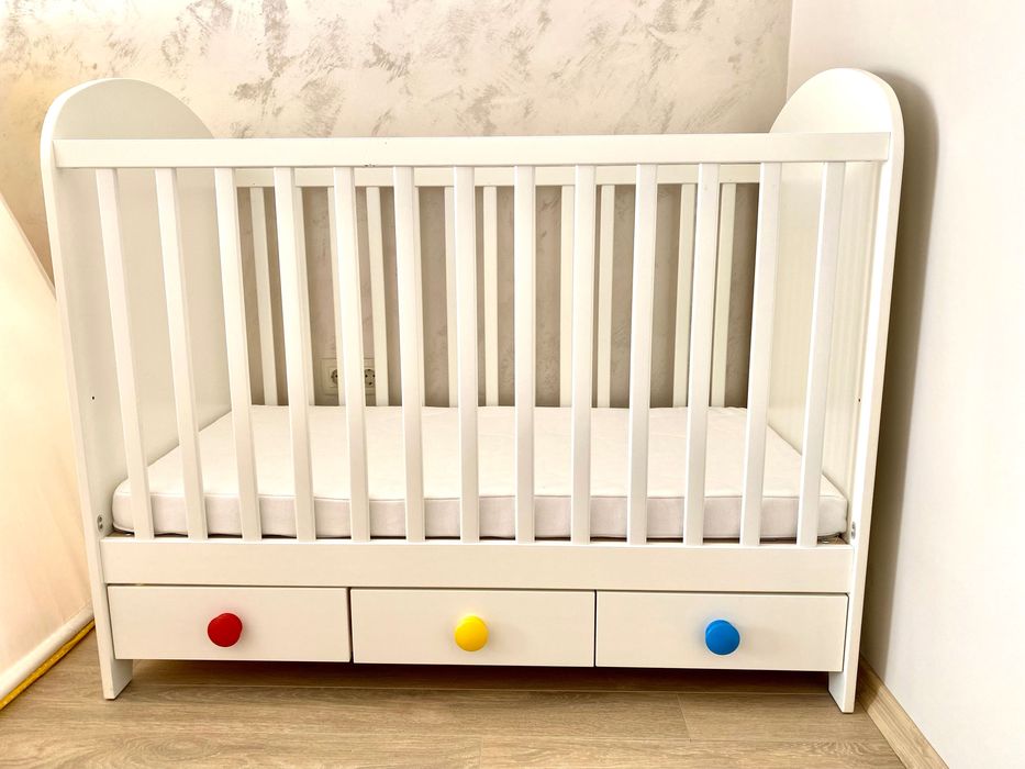 Бебешко креватче IKEA Gonatt с матрак