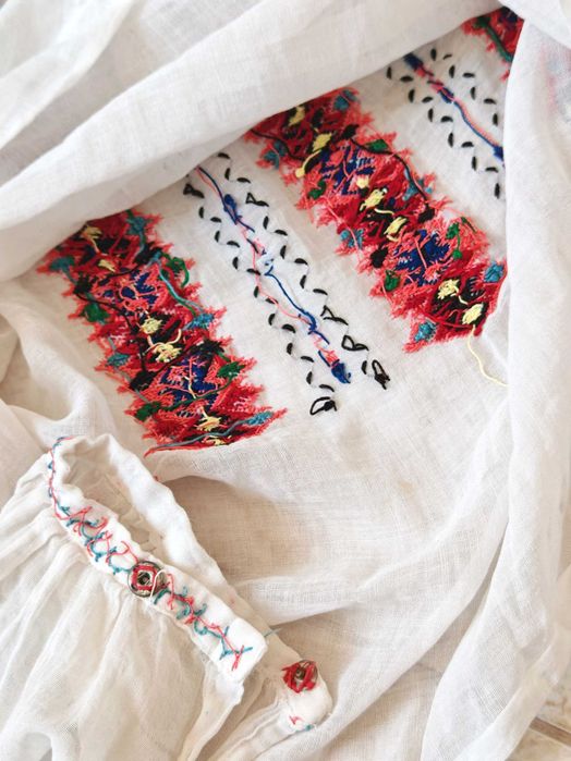 Оригинална Хърцойска Дамска Блуза Риза за Народна Носия 1930те г.