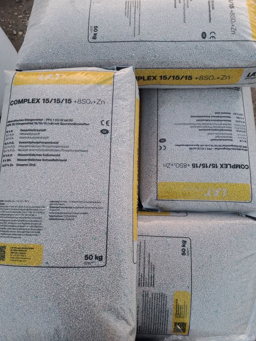 Îngrășământ Complex Austria NPK 15 15 15 15 + 8 % Sulf + Zinc