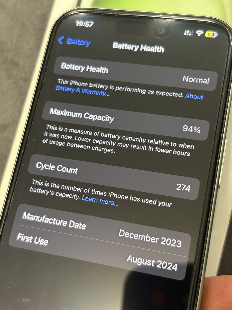 iPhone 15 256GB зеленый