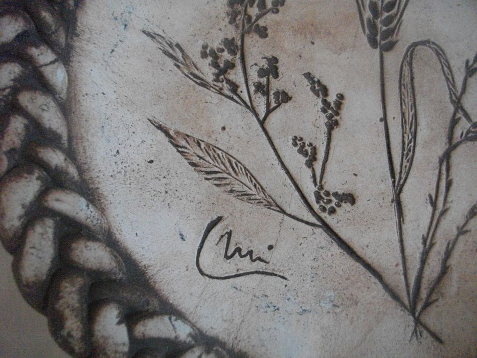 Стари Декоративни Фигурални Чинии-Ръчни-За Окачване-Големи-ф280/ф220мм