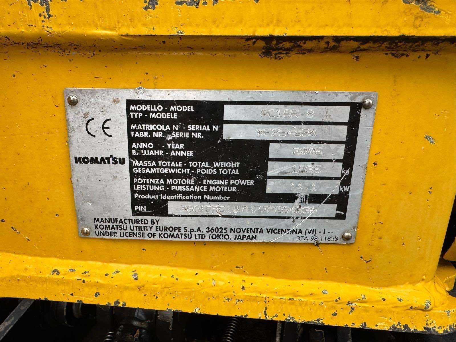 Мини Багер Komatsu PC15R-8