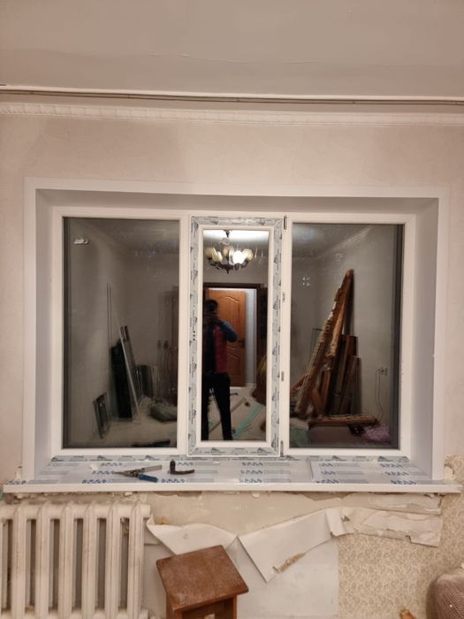 Пластиковые окна откосы балконы Установка Рассрочка