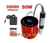 ПРОМОЦИЯ 50W ЕЛ.ПИЛА+ПЕДАЛ за нокти електрическа пила за маникюр