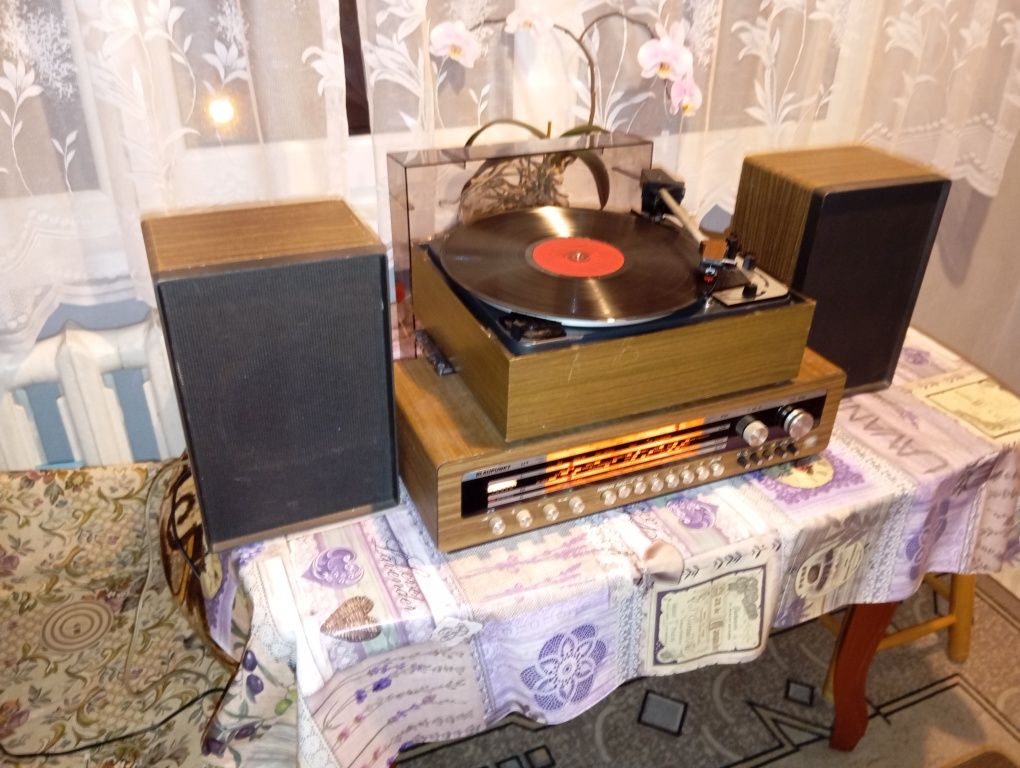 Комплект грамофон Dual 1010 ,Ресивър Blaupunkt и тонколони