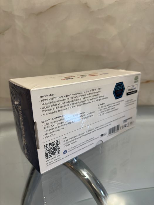 Wavlink USB-A Stație de andocare cu HDMI 2K Ethernet Negru NOU