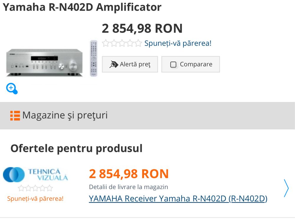 Amplificator integrat Yamaha R-N402D