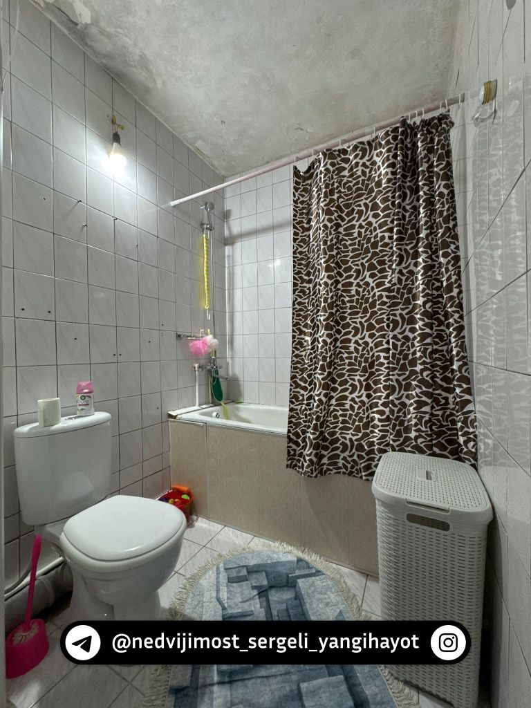 Сергели5 4+1/4/9 с ремонтом 105 кв,м рядом ст метро Узгариш
