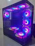 Carcasa PC acvariu + 9 Fan 120mm ARGB, Fara sursa, ATX, ITX, Micro ATX