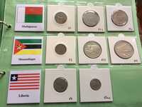 Set 8 monede Madagascar, Mozambique, Liberia