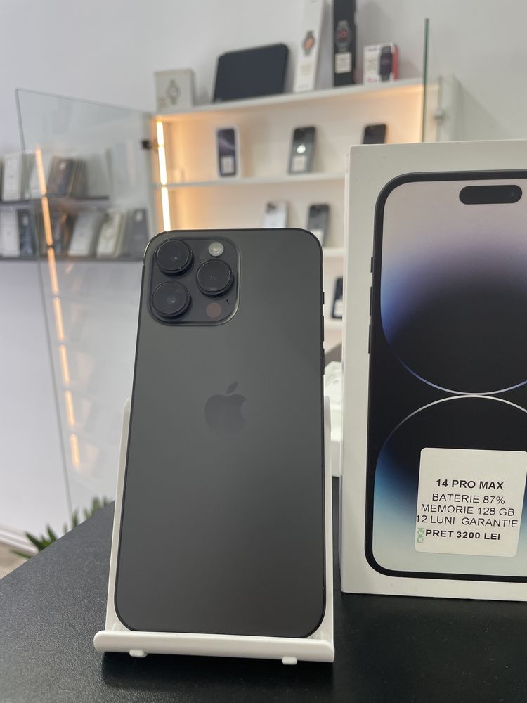 MAGAZIN: iPhone 14 Pro Max, Baterie 87%, 128 GB, GARANTIE