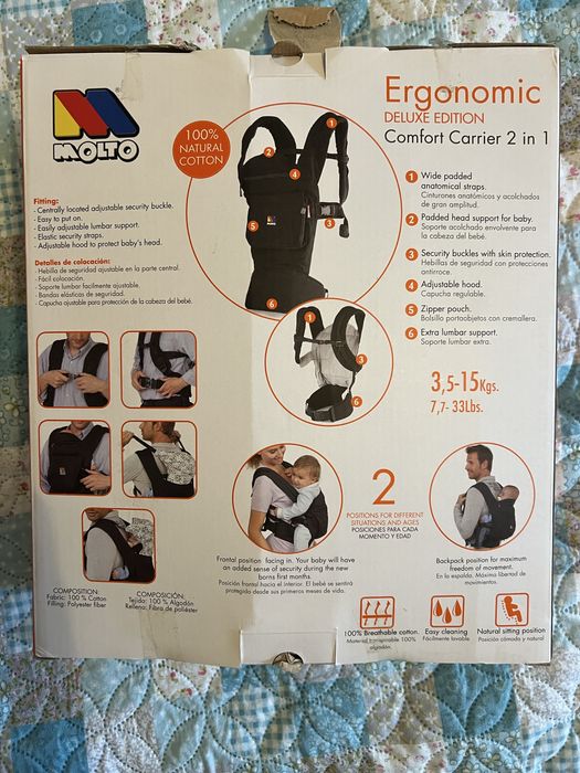 Molto Бебешко ергономично кенгуру Comfort