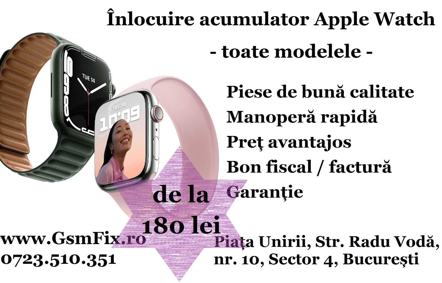 Baterie Apple Watch/Acumulator Apple Watch | Montaj și Garanție