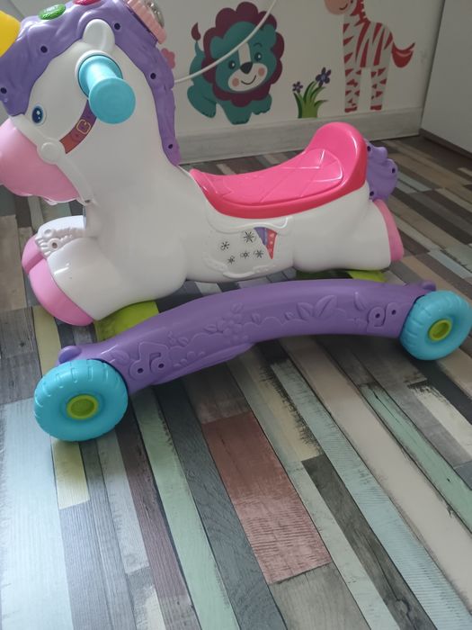 2 в 1 конче за люлеене/бутане