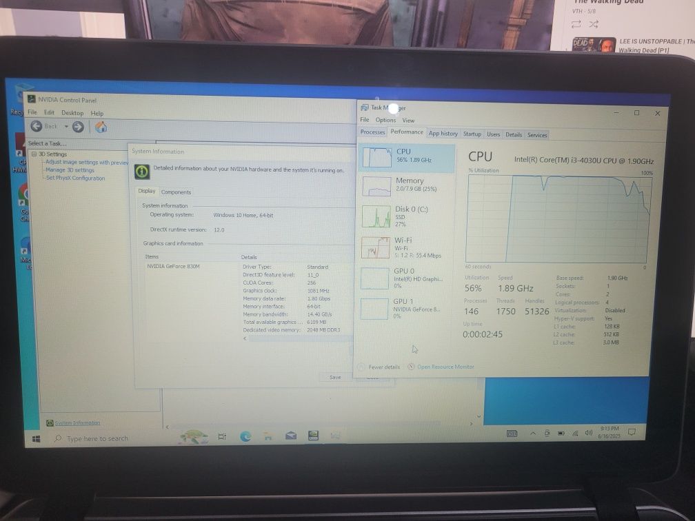 HP Pavilion 15 Hawlett-Packard TouchScreen, i3, GT 830, 8GB, 120GB SSD